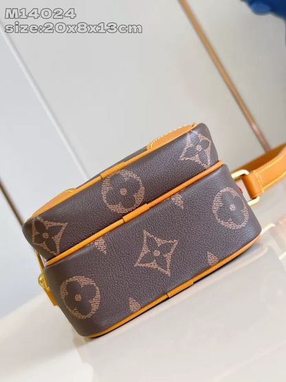 AMAZONE クロスボディバッグ ブラウン カーフレザー M14024 – LW279