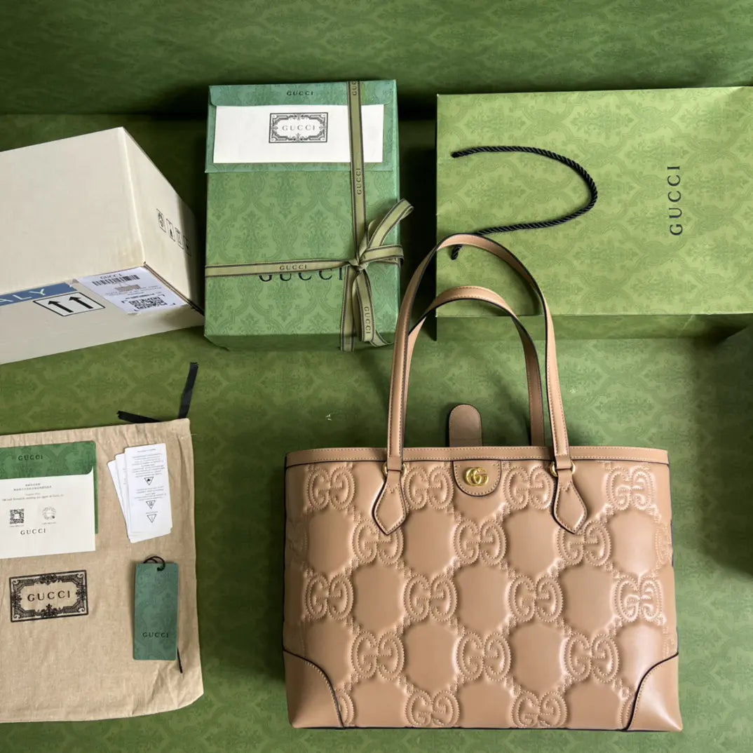 GGマトラッセ レザー ミディアム トート