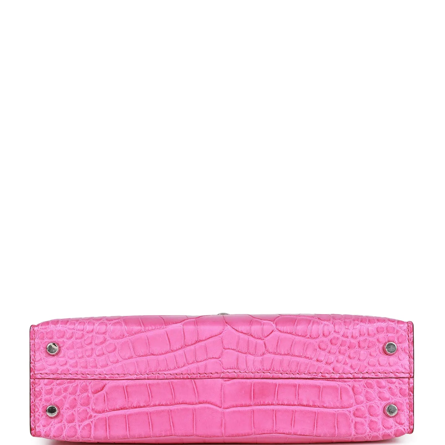 エルメス ケリー・セリエ 20 ローズショッキング マットアリゲーター パラジウム金具