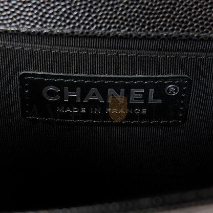 シャネル マスターキャビア キルティング スモールボーイ フラップ A67085 (20*12*8cm)
