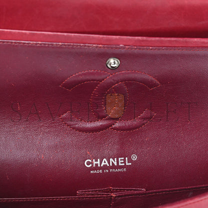 シャネル パテントカーフスキン キルティング ミディアム ダブルフラップ 903130 (25*15*6cm)