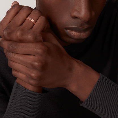 ラブウェディングバンド、8個のダイヤモンド