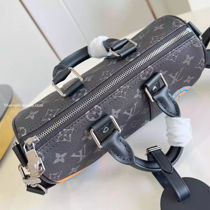 キーポル バンドリエール 25 ブラック モノグラム エクリプス – LW306