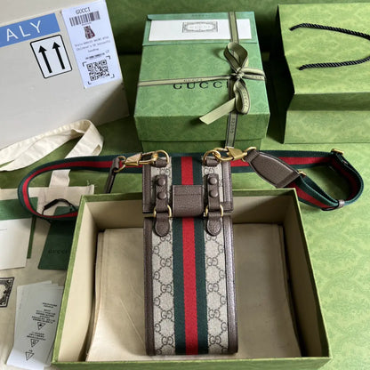 オフィディア ミニバッグと取り外し可能なウォレット