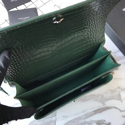 マンハッタン ミディアム ショッピングバッグ（箱入り）サンローラン レザー