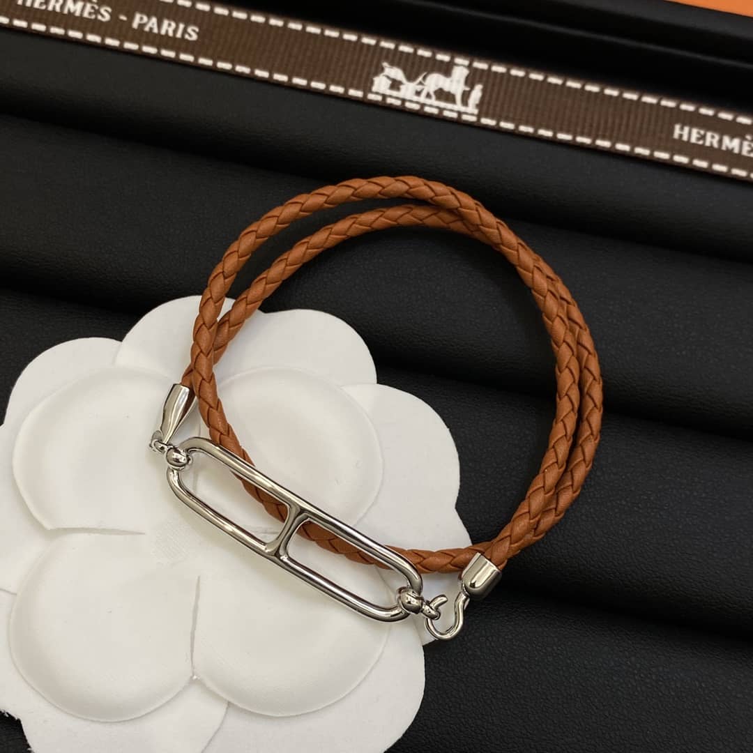 偽エルメスロゴブレスレット