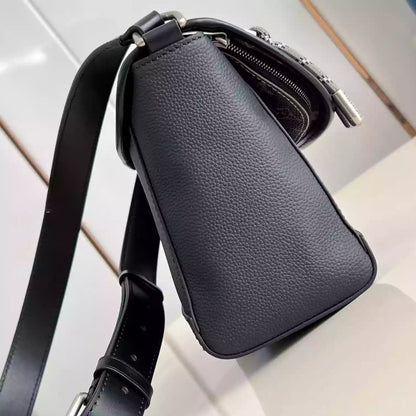 パルス メッセンジャーバッグ カーキ/ブラック 牛革＆モノグラムキャンバス M12625 – LW293