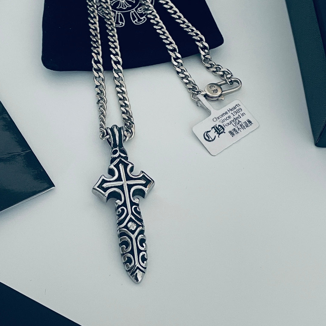 【CHROME HEARTS】クロムハーツ、新しいネックレス万能シンプルファッションオーナメント