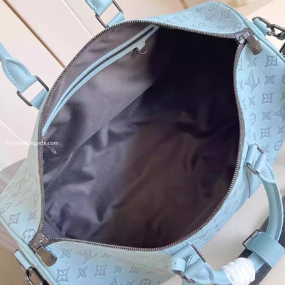 キーポル バンドリエール 50バッグ スカイブルー モノグラムシャドウ – LW314