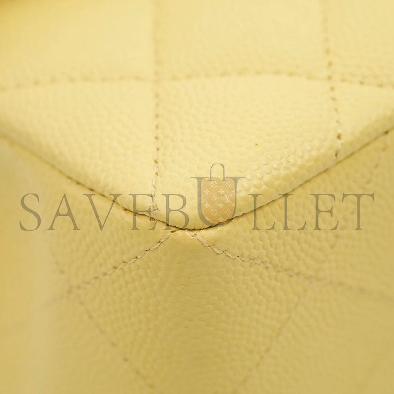 シャネル キャビア キルティング スモール クラシック ダブルフラップ 1004512 (23*14*6cm)