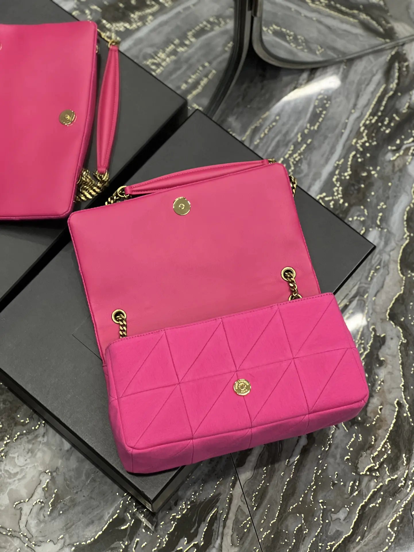 ジェイミー ミディアム チェーンバッグ カー リヴ ゴーシュ ラムスキン＆スエード