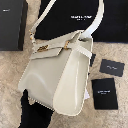 マンハッタン ミディアム ショッピングバッグ（箱入り）サンローラン レザー