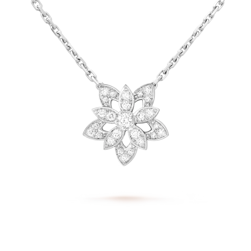 ヴァン クリーフ＆アーペルの新作ホロー ロータス ペンダント、ミニ スタイル