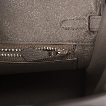 エルメス バーキン 25 エタン トゴ パラジウム金具