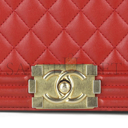 シャネル キルティング ラムスキン ミディアム ボーイバッグ A67086 (25*15*8cm)