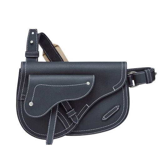 DIOR X KAWS ポーチ サドル ネイビーブルー – DIO016