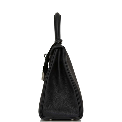 エルメス ケリー ルトゥール 25 ブラック トゴ パラジウム金具