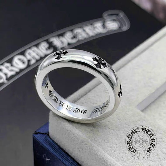 【Chrome Hearts】 男性と女性のためのクロエハートファッションパーソナリティリング