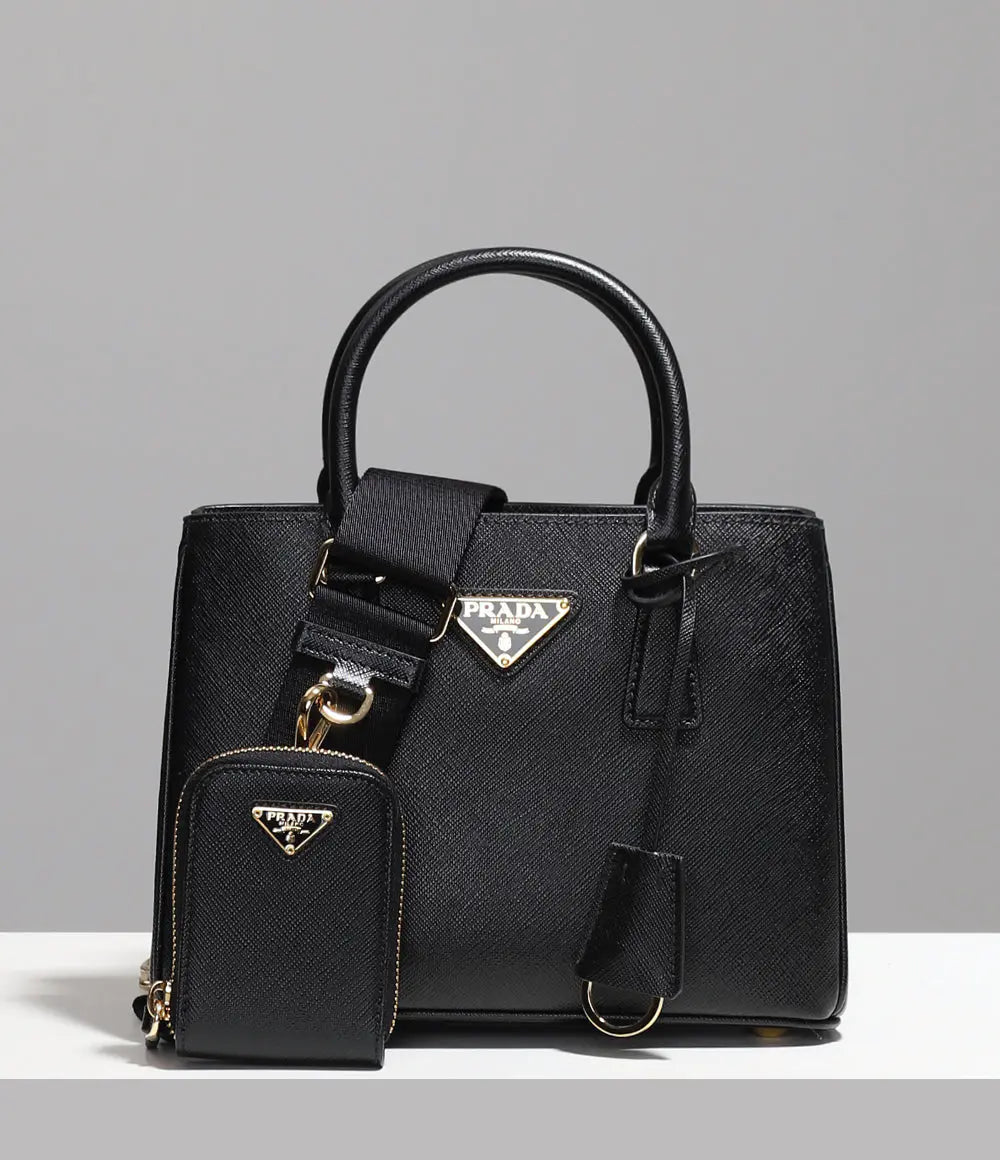 ☆PRADA ガレリア サフィアーノレザー ミニバッグ