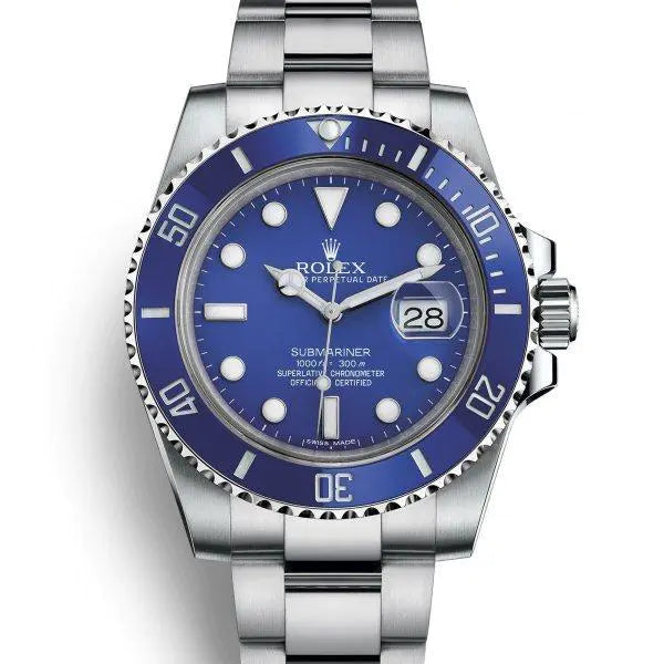 サブマリーナー デイト ウォッチ : 18 CT ホワイトゴールド - M116619LB-0001