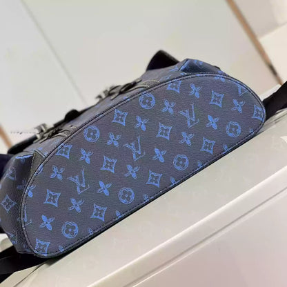 クリストファー MM モノグラム バックパック（ブルー） – LW345