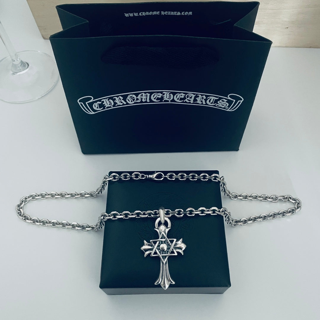 【CHROME HEARTS】クロムハーツ、新しいネックレス万能シンプルファッションオーナメント
