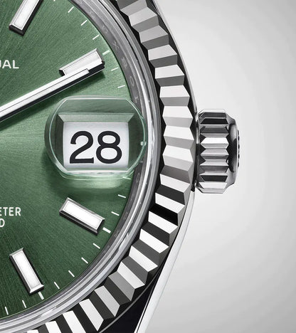 デイトジャスト 31 オイスター 31 mm オイスタースチール＆ホワイトゴールド