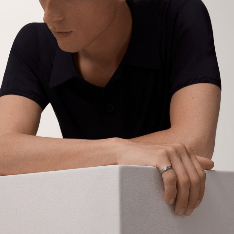 ラブウェディングバンド、8個のダイヤモンド