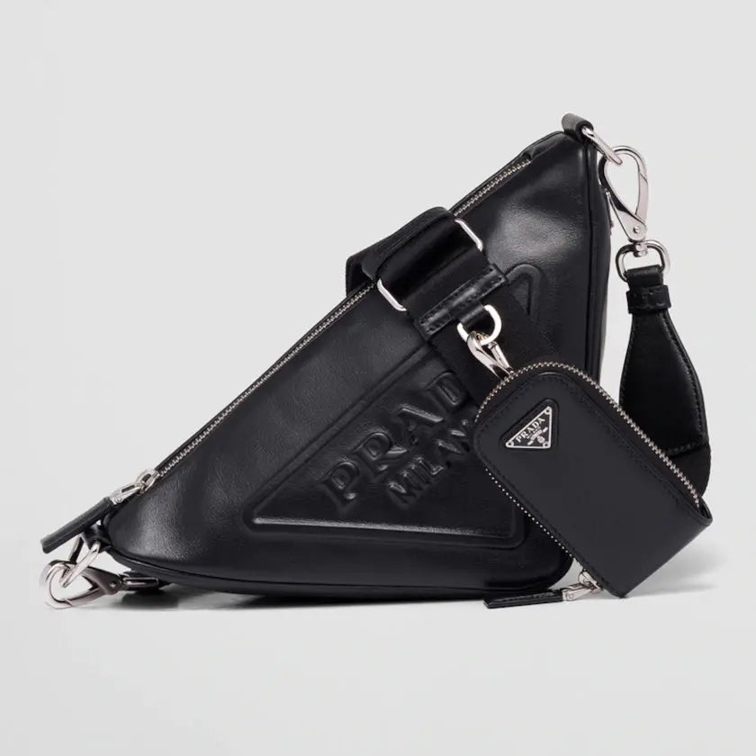 累積売上第１位☆新作☆ プラダ PRADA トライアングル レザーショルダーバッグ