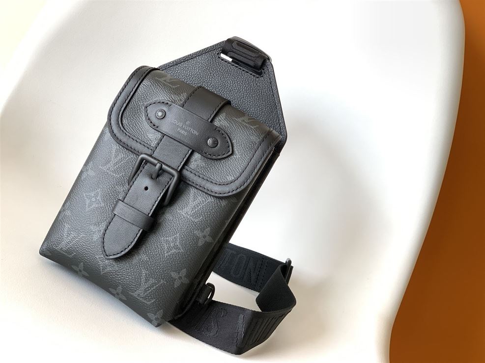 ルイ・ヴィトン ソミュール スリングバッグ モノグラム・エクリプス コーティングキャンバス – LVB010