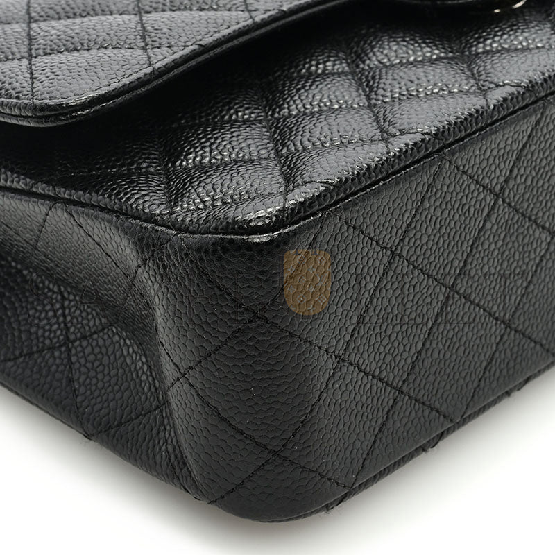 シャネル キャビア キルティング ミディアム クラシック フラップ 1403076 (25*15*7cm)