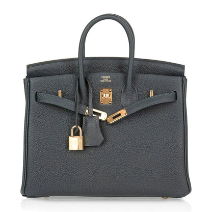 エルメス バーキン 25 バッグ ヴェール・ルソー 新作 秋色 トゴ ゴールド金具