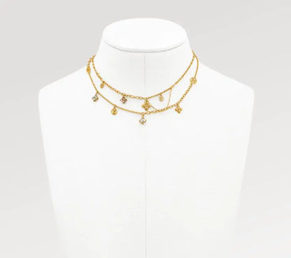 LV ルイ・ヴィトン ブルーミング ストラス ネックレス M68374