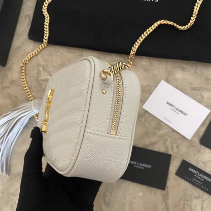 YSL ミニ ルー キルティングレザー カメラバッグ