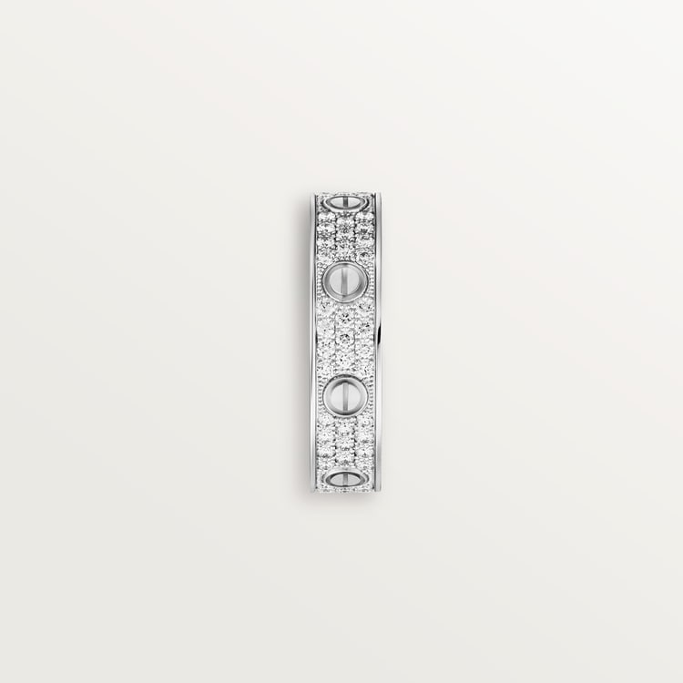 ラブウェディングバンド、ダイヤモンドパヴェ