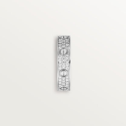 ラブウェディングバンド、ダイヤモンドパヴェ