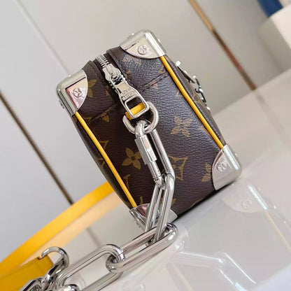 ミニソフトトランク サフラン イエローモノグラム マカッサルコーティングキャンバス＆カウハイドレザー M12767 – LW423