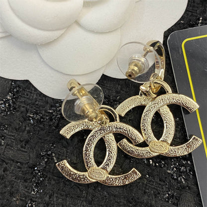 シャネル フルダイヤモンド ダブルC イヤリング