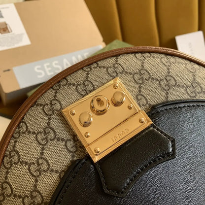 南京錠付き小型ショルダーバッグ