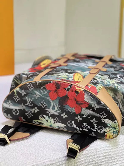 クリストファー MM ネイビーブルー モノグラム サーフィン キャンバス – LW163