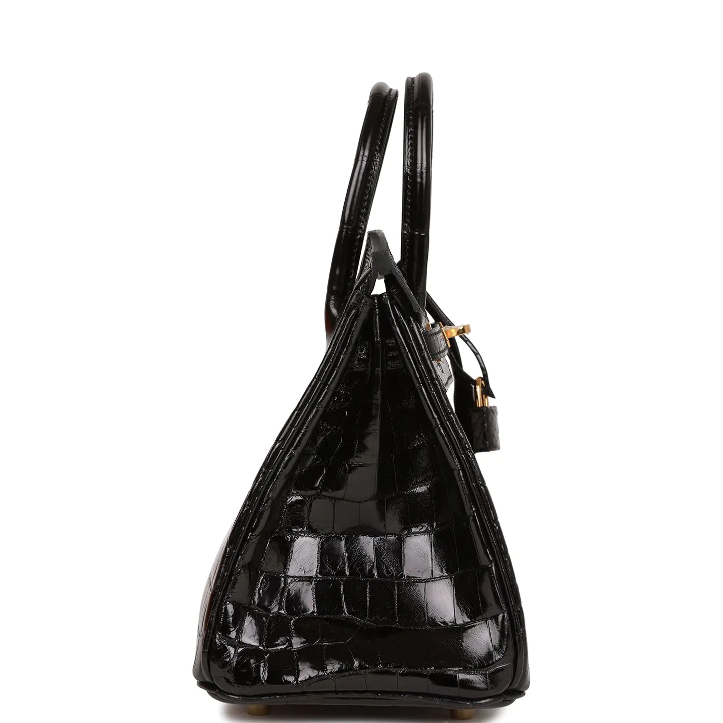 エルメス バーキン 25 ブラック シャイニー ニロティカス クロコダイル ゴールド金具