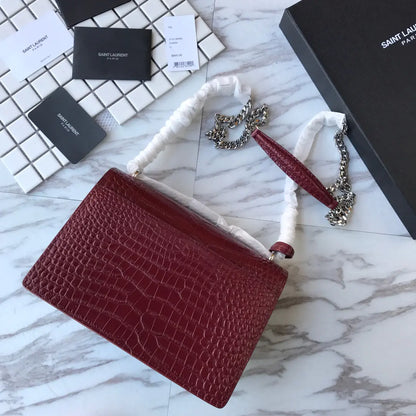 マンハッタン ミディアム ショッピングバッグ（箱入り）サンローラン レザー