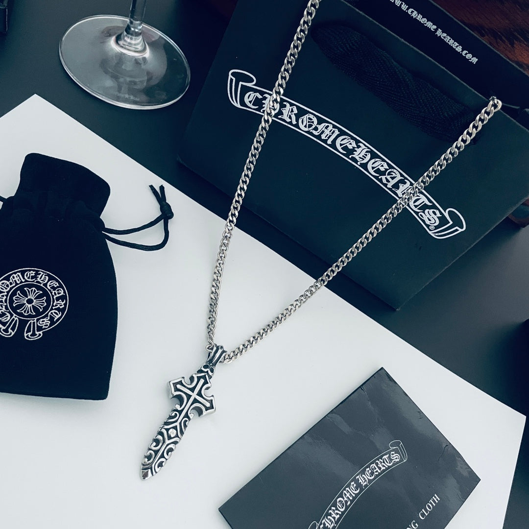 【CHROME HEARTS】クロムハーツ、新しいネックレス万能シンプルファッションオーナメント