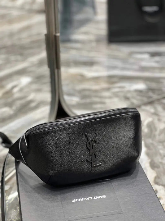 YSL 569737 クラシック クロスボディ レザーバッグ ブラックバックル