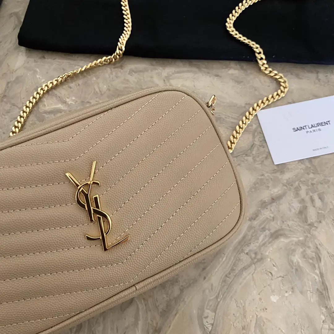 YSL ミニ ルー キルティングレザー カメラバッグ