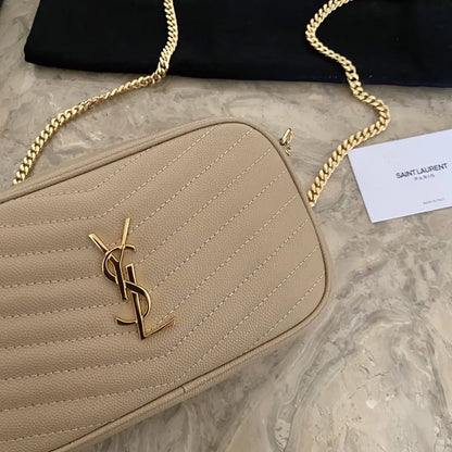 YSL ミニ ルー キルティングレザー カメラバッグ