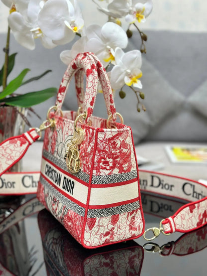 クリスチャン ディオール ミディアム レディ D ライト バッグ