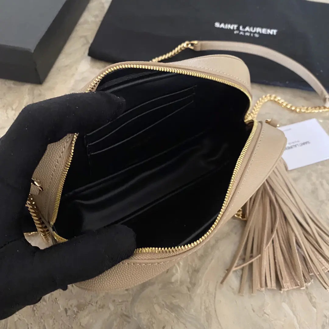 YSL ミニ ルー キルティングレザー カメラバッグ