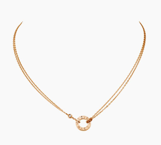 ラブネックレス、ダイヤモンド2個