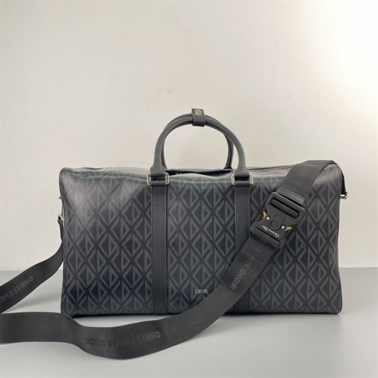 ディオール リンゴット 50 バッグ ブラック CD ダイヤモンド キャンバス – DIO009
